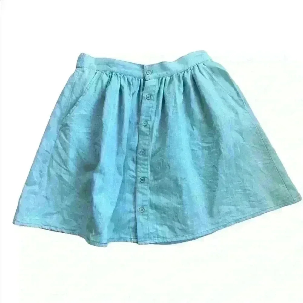 Rylee + Cru Jean Skirt Size Large.